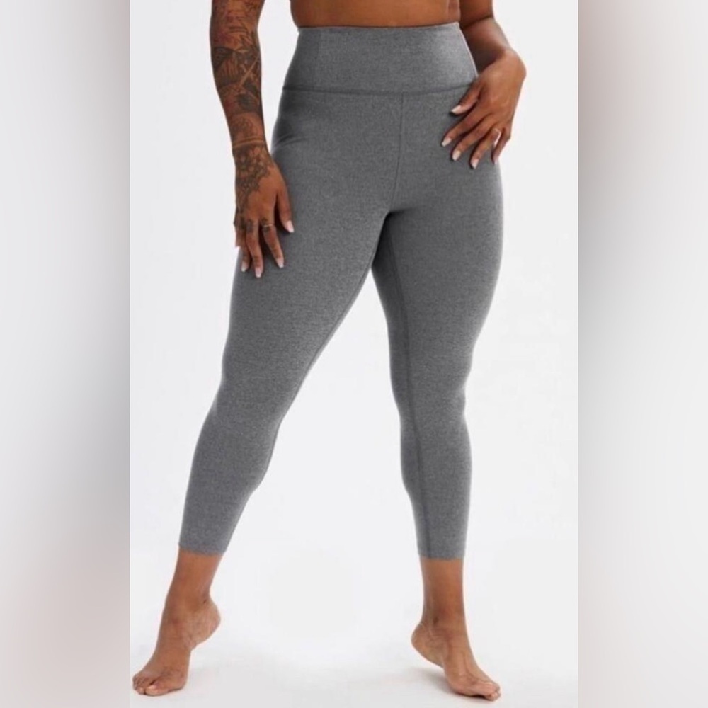 Girlfriend Collective Float High Rise Lightweight Leggings Size XXXL Gravel